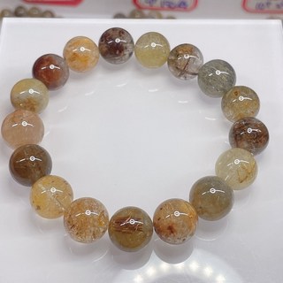 幽靈髮晶手串 圓珠12.7mm