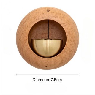 嘉義出貨 門鈴 風鈴 開門提醒 鈴鐺 進門裝飾 掛飾 禮物 裝飾 門飾, 門鈴-原木色