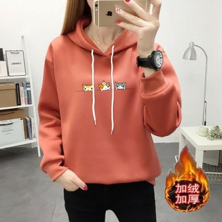 秋冬加絨加厚連帽衛衣 大學T 防風保暖必備 c0061