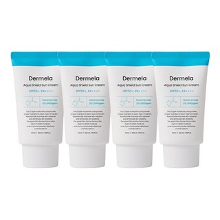 [더멜라] 아쿠아 쉴드 선크림, 4개, 50ml