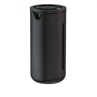 泰摩 Timemore 小U濾壓壺 法壓壺 咖啡/茶兩用 便攜式濾壓壺 耐熱玻璃, 1個, 黑色, 黑色