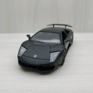 宅米吉 藍寶堅尼 蝙蝠 LP-670-4 SV 消光黑 1:36 合金模型車 迴力車, 1個