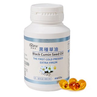 【iSSana 愛善那】愛善那黑種草油膠囊, 1個, 60顆
