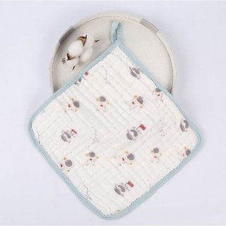 Muslin 六層紗布口水巾 寶寶必備 擦口水 多功能方巾 嬰兒口水巾 嬰兒用品 嬰兒 花色可挑 高密度紗布巾 小手帕 新款6層口水巾-太空人:, 1個