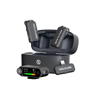 Hollyland LARK MAX2 Combo 無線麥克風, 黑色