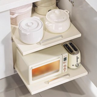 10인용 가능 블레오 무타공 슬라이딩 주방 레일 선반, 1단, 화이트