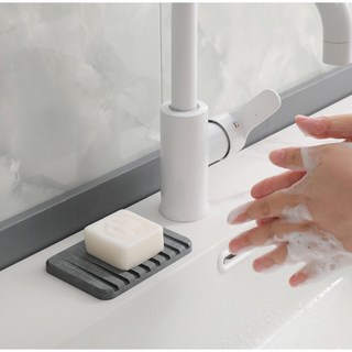 보브온 욕실규조토 비누받침, 1개, 다크 그레이