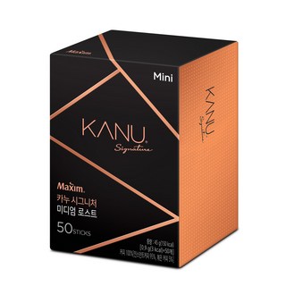 맥심 카누 시그니처 미디엄 로스트 미니 50T, 900mg, 50개입, 1개