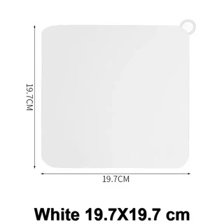 1/2개 실리콘 바닥 배수구 냄새 방지 커버 욕실 곤충 차단 밀봉 가정용 하수관 싱크대, 04 White 19.7X19.7cm