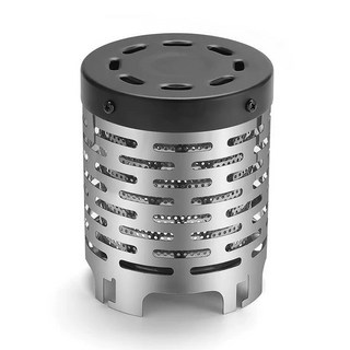 조아 캠핑 미니 스토브 휴대용 화로대 낚시 가스히터 난로 버너 히터캡, 1개, 실버