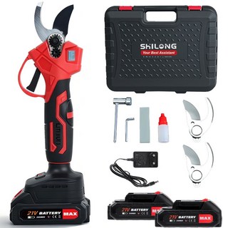 SHILONG 무선 전지가위 전동가위 40mm, 1개