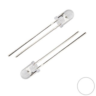 고휘도 LED 5MM WHITE, 1개