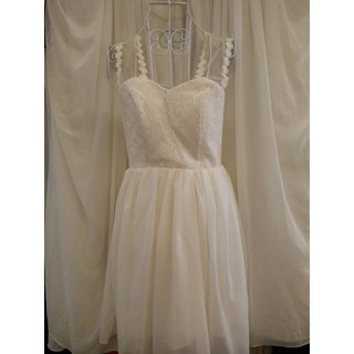 瑪嘉妮Majani 甜美氣質宴會約會綁帶式小禮服伴娘服 M L XL 零碼出清特價, 1個