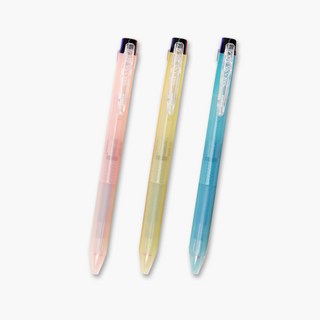 제브라 사라사클립 클리어 3색 0.5mm, 3색 옐로우(1자루)