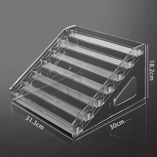 階梯式展示架 亞克力美甲化妝品收納架 多層穀子置物架, 1個, 7層置物架:有图