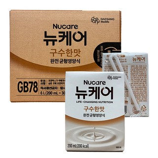 대상웰라이프 뉴케어 구수한맛 완전균형영양식, 30개, 200ml