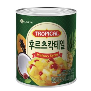 롯데 후르츠칵테일 통조림, 1개, 850g