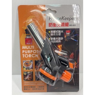 妙管家 台灣製 HK-001S 料理噴槍 電子點火噴槍 點火器 卡式瓦斯 露營, 黑色, 1個