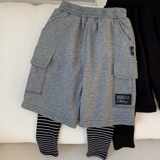 구빠방 아동 루즈핏 밴딩 레이어드 트레이닝 롱팬츠
