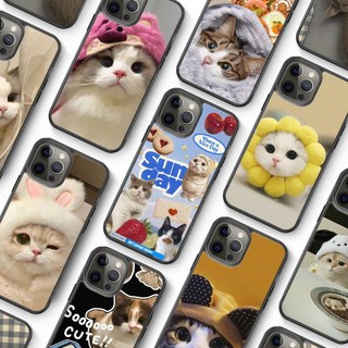 귀여운 고양이 애니멀 범퍼 케이스 갤럭시 J2 PRO J3 2017 J4+ M20 ON7