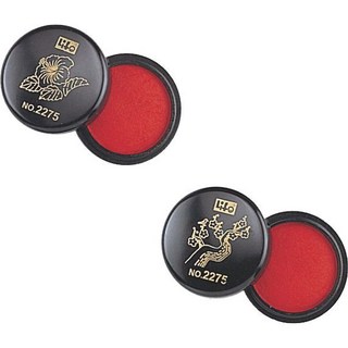 徠福 NO.2275 輕巧印泥，色彩鮮明，快速乾燥，辦公必備，方便攜帶, 1個