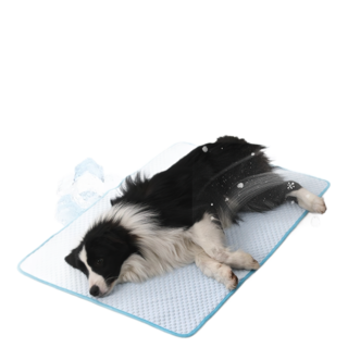 강아지와 고양이용 시원한 좌석 패드 및 아이스 패드, 파란색(색상)