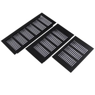 알루미늄 환기 그릴 캐비닛 문 검정색 에어 옷장 용 욕실 직사각형 150mm 벤트 커버, 100x450
