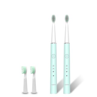 SAMPO聲寶 音波電動牙刷 TB-Z21U1L USB充電 全機水洗 5段模式, 綠色2入, 1個
