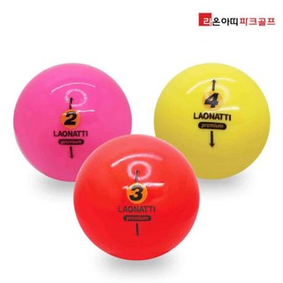 [파크골프] 라온아띠 마루 공 3피스 국민체육진흥공단 검사필 파크볼, 1개, 1개입, 옐로우