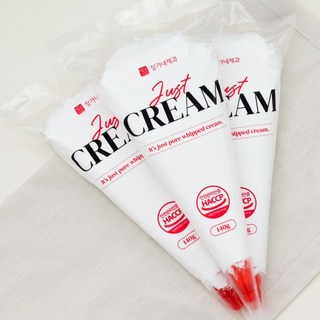 장가네제과 생크림 3개입 [노오븐 케이크만들기 홈베이킹 DIY케이크], 140g, 3개