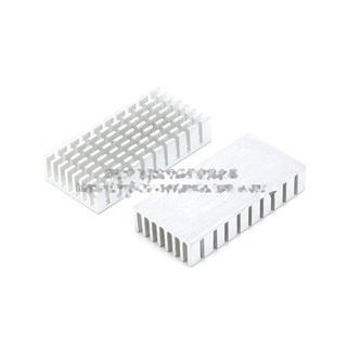 【no】散熱片 50*25*10MM 銀色/黑色開槽 優質散熱器, 1個