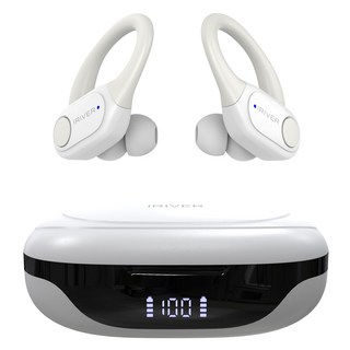 아이리버 블루투스이어폰 2026 NEW 무통증 스포츠 귀걸이형, 화이트