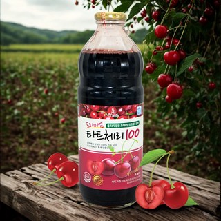 타트체리는? 일반체리(스위트체리)보다 비타민 함량이 높은 체리입니다. 백프로 체리즙으로 가득 채웠습니다!! 프리미엄타트체리원액, 5L, 1세트