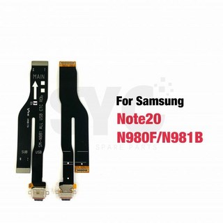 ORI ORG 샘 노트 20 울트라 5G USB 충전 보드 독 포트 플렉스 케이블 수리 부품, 1개, [02] Note 20 N980 N981