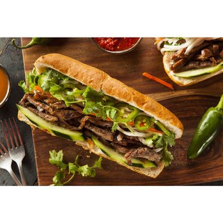 베트남 반미 샌드위치 바게트 재료 만들기, C.토핑고르기, 후라이드어니언(바왕고랭), 1개