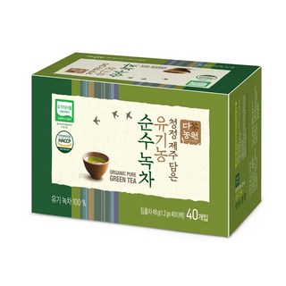 다농원 유기농순수녹차, 1.2g, 40개입, 1개
