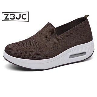 Z3JC 新款潮流懶人鞋女單純色低幫現女單休閒鞋日常飛織網面女鞋