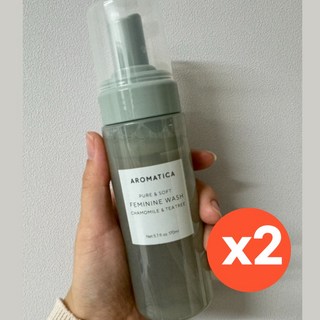 아로마티카 퓨어 앤 소프트 여성청결제, 170ml, 2개