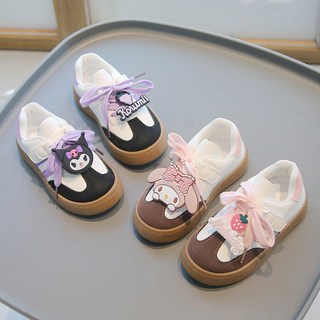 女童德訓鞋2025春鞦兒童運動鞋休閒闆鞋小女孩白鞋卡通寶寶阿甘鞋