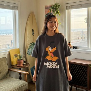 디즈니 빼꼼미키 원피스 여성 반팔 박시 롱 홈원피스