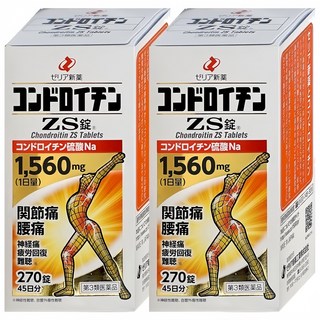Zeria 新藥 軟骨素 ZS 錠 1560mg 270錠, 1個, 270顆
