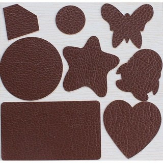 強力自黏皮革貼 汽車真皮座椅修復貼 沙發皮床修復裝飾貼紙 補丁貼, 深棕色【限時優惠/圖片8貼都發】, 1個