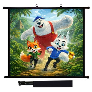 [당일배송]특허받은 빔스크린 가방포함 빔프로젝터스크린 프로젝터스크린 4:3/16:9 호환 40/60/80/100/120인치/울트라매트원단/캠핑용/회의용/이동형/교육용/가정용스크린3, 클래식뷰 40인치스크린