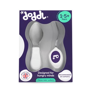 doddl秒拾餐具兒童學習餐具3件組/2件組，附贈水滴收納盒，嬰幼兒餐具首選，學習筷訓練寶寶自主進食, 1個, 兒童學習餐具2件組 - 藍莓紫, 藍莓紫, 叉子、湯匙