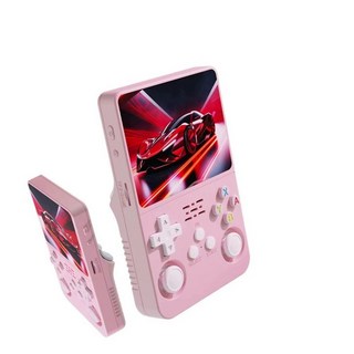 R36S 휴대용 레트로 한방팩 오락기 플레이어 콘솔, 중국 본토, 핑크 64G 20000 게임+28, 기본 색상