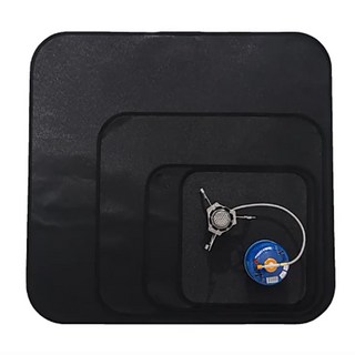 【Rising】野營防火布 CLS硅膠防火墊 焚火台隔熱墊 烤肉耐高溫滅火毯, 1個, 黑