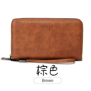 MIYIN 男士拉鍊長夾 多功能證件夾 手拿包