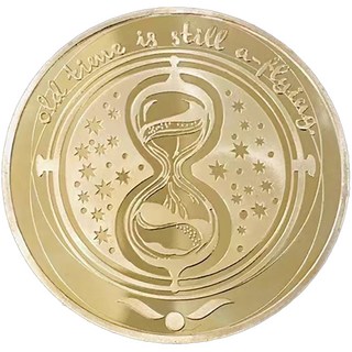牙仙子金幣 星座金幣 鍍金紀念幣 兒童換牙禮物 許願幣 20款, 沙漏-牙仙子金幣, 1個