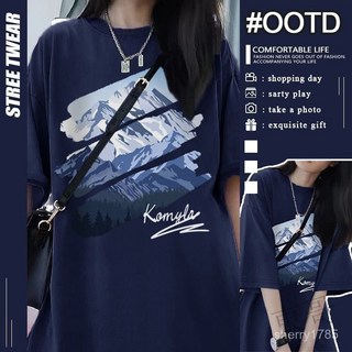 限時下殺 M-4XL 正韓短袖韓版T恤重磅純棉短t大尺碼 純棉印花t恤下半身失蹤韓係衣服情侶裝上衣ins潮流 U, 藏青色/超火爆款[正品保證],S[30-42公斤]正品高質量