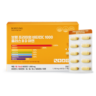 보령 프리미엄 비타민C 1000 플러스 B D 아연 8개월분, 1개, 240정